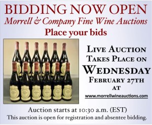 All Materials Courtesy of Morrell & Company Fine Wine Auction