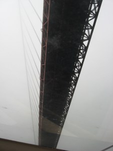Sailing under the Golden Gate Bridge