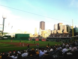 Downtown Pittsburgh from PNC Park Home of Pirate Baseball