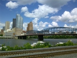 Downtown Pittsburgh from Station Square