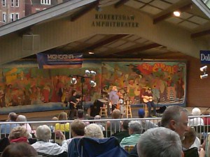 Beausoleil on stage at SummerSounds in Greensburg, Pa