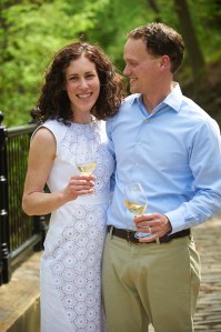 James and Rebecca McCeney celebrate Bridges Wine Co.