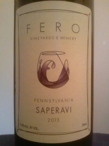 Fero Vineyards &Winery Saperavi 2013